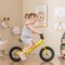 Costway 12 Inch Toddler Balance Bike No Pedal Training Bicycle with Inflatable Rubber Tires Yellow/White/Red